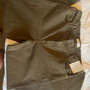 Abercrombie & Fitch High Rise Jeans - Olive